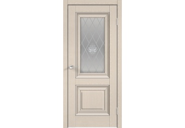 Дверь межкомнатная SoftTouch ALTO 7 Ясень капучино структурный со стеклом