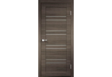 Дверь межкомнатная LINEA 8 Дуб серый поперечный со стеклом