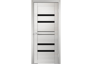 Дверь межкомнатная LINEA 6 Дуб белый поперечный со стеклом