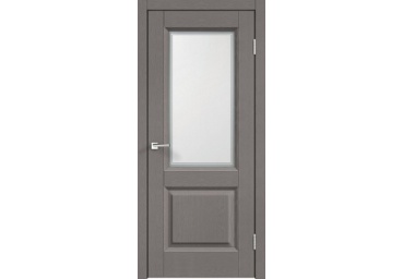 Дверь межкомнатная SoftTouch ALTO 6 Ясень грей структурный со стеклом