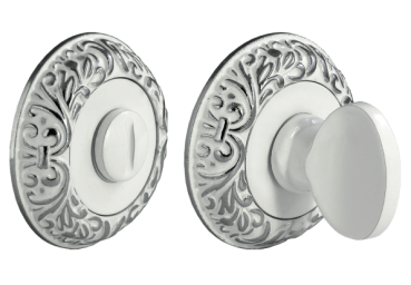 Фиксатор дверной защелки Morelli MH-WC-CPL C/PW Хром/Белый