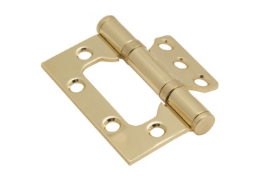 Петля без врезки стальная 2BB 75*63*2,5 G Золото