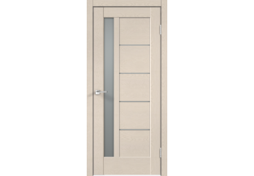 Дверь межкомнатная SoftTouch PREMIER 3 Ясень капучино структурный со стеклом