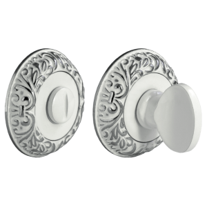 Фиксатор дверной защелки Morelli MH-WC-CPL C/PW Хром/Белый