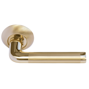 Дверная ручка Morelli DIY MH-03 SG/G МатЗолото/Золото