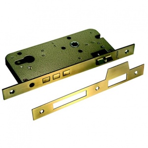 Замок врезной Morelli L03 AB Бронза с ригелем