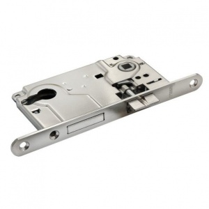 Замок врезной Morelli L1885 SN МатНикель с ригелем