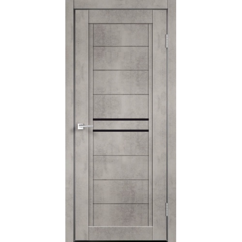 Дверь межкомнатная NEXT 2 Муар светло-серый со стеклом