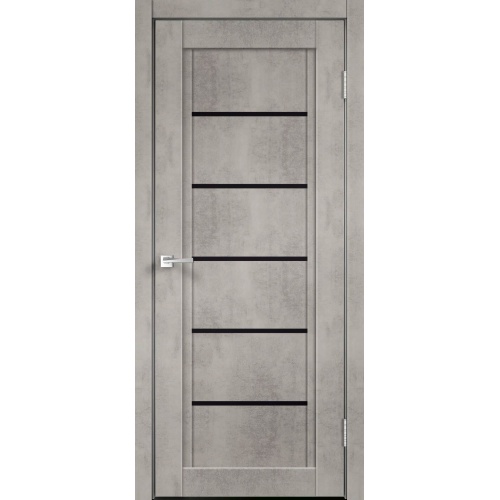 Дверь межкомнатная NEXT 1 Муар светло-серый со стеклом